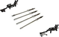 4 x Steel Fishing Arrows for 150lbs and 125 lbs Mini Striker Pistol crossbows