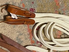 lightweight used western split reins over 8 ft FREE SHIPPING