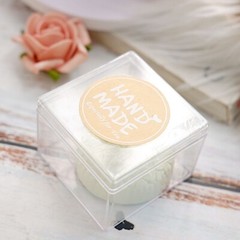 500 Natural 2 in Round Self Adhesive STICKERS Baked Love LABELS DIY Craft