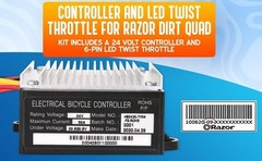24V Control Module and Twist Throttle for Razor Dirt Quad – Electrical Kit for
