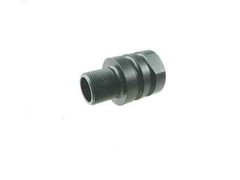 Black Adapter Convert 1/2×28 TPI Thread to 37/64×28 TPI Thread Converter