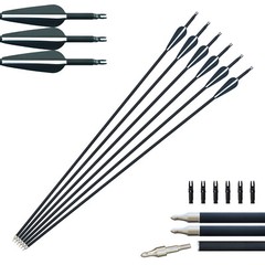 12 Mixed Carbon arrows hunting target arrows bow down bow long bow reverse bow