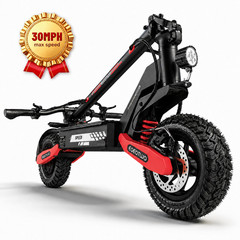1200W 30MPH Off-road Electric Scooter for Adult 48V 23.4AH 40Miles Fast EScooter