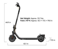 Segway DLX 2 PLUS Adult Electric eScooter, 15.5 mph , 15.5 mi Range Age 14+