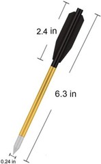 Snake Eye Crossbow Bolts,6.3″ Crossbow Arrows for 50-80lbs crossbow