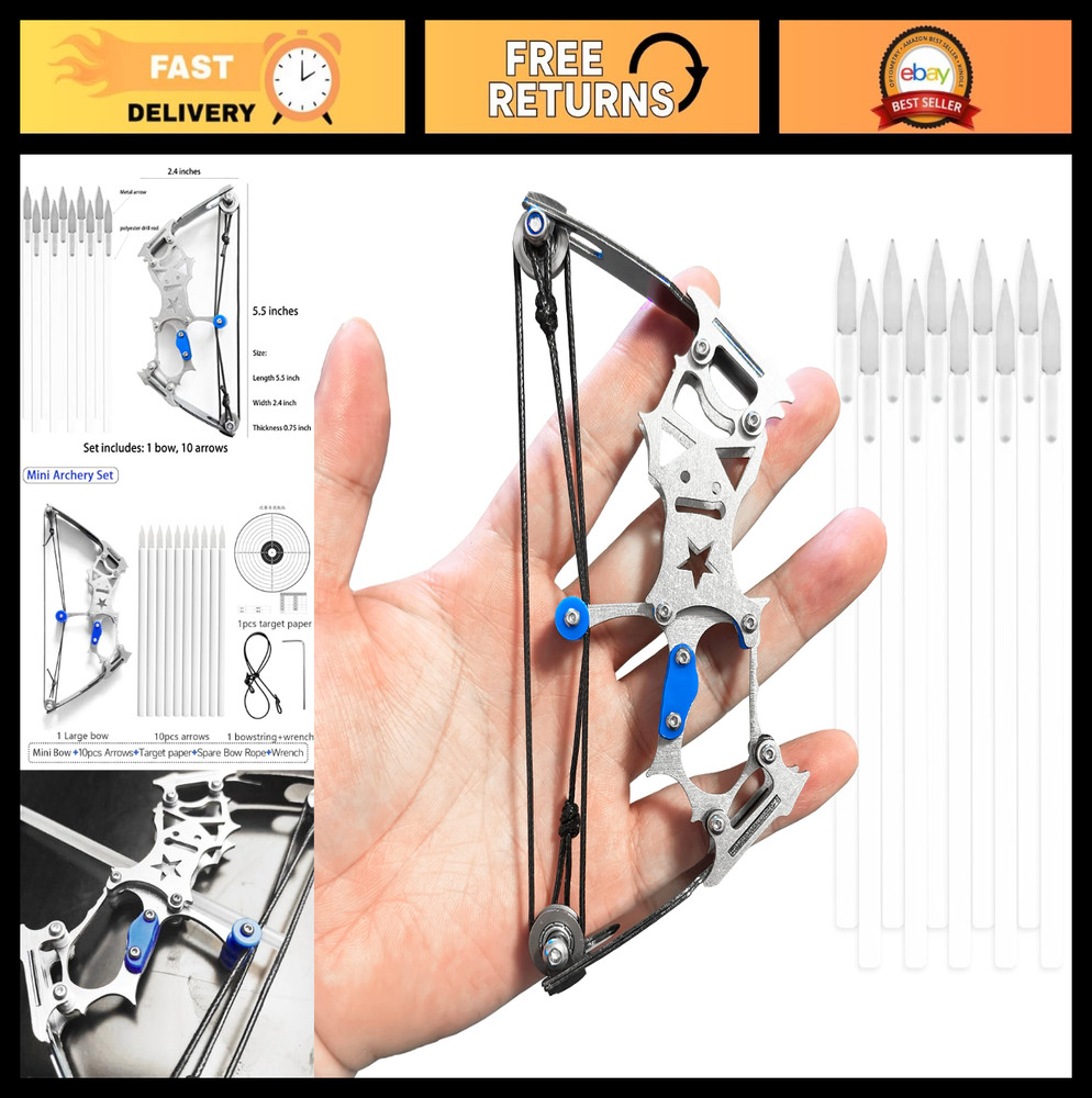 Left & Right Hand Compound Bow Set – Metal Archery Bow for Hunting & Practice