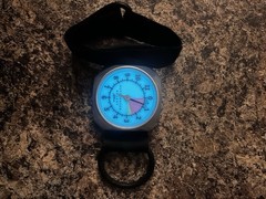 AltiMaster Galaxy Wrist Altimeter w/ Strap Glow Dial Silver/Black E23365