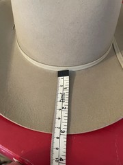 4X Stetson Cowboy Beige-Tan Feather Hatband Size 6 3/4