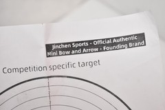 Jincene Mini Compound Bow Target Set Aluminum Alloy Silver Target Practice
