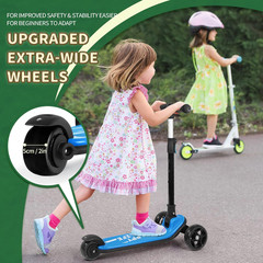 Kick Scooter for Kids Ages 3-10, 3-Wheel Folding Scooter with Adjustable Height,