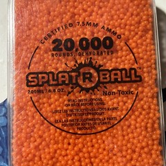 3 New Sealed SplatRball 20,000 Rounds 7.5mm Orange Balls Certified Splat-R-Ball