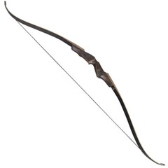 60″ Takedown Recurve Bow 25-60lbs Wooden Riser Limbs Archery Hunting Shooting
