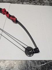 Barnett Compound Bow Set WildHawk Vertigo Orange Red Dual Limb Archery Youth