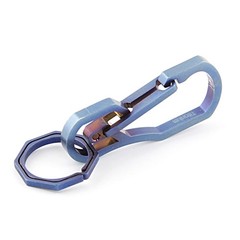Blue Titanium Keychain: 50kg power, multi-tool for outdoor heroics & mishaps