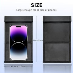 2 Pack Military Grade Faraday Bags for Smartphones | Signal Blocking; Magneti…