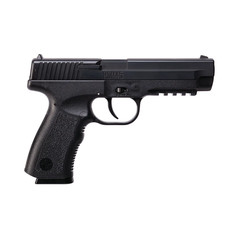 Crosman PSM45 Spring-Powered Single Shot BB Air Pistol, Polymer Frame, Black