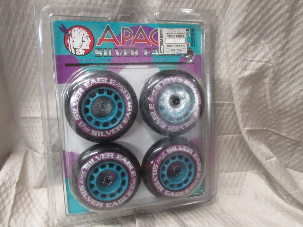 Apache Silver Eagle Wheels 70x24mm Med Set of 4