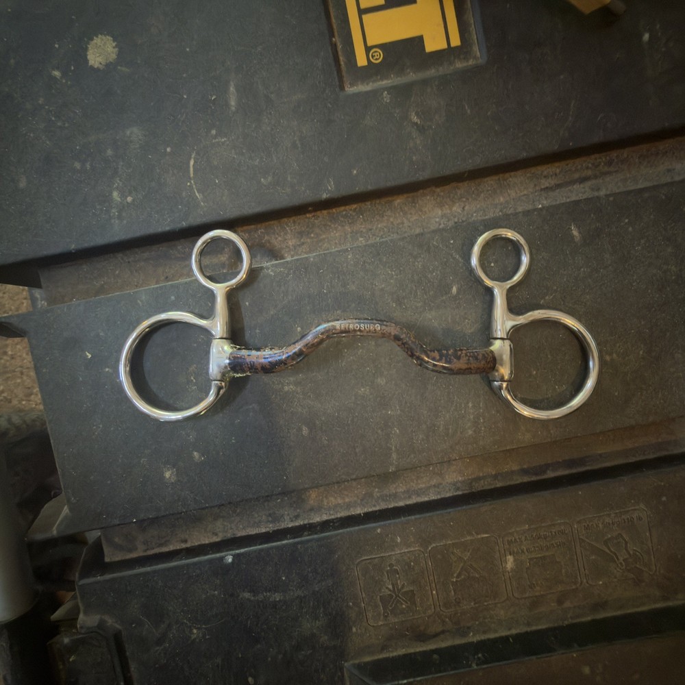 Baucher Sweet Iron Low Port Comfort Tongue Relief Snaffle Horse Bit 5.25″