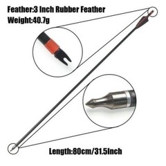 12 Pcs 30inch Fiberglass Arrows Archery OD 8mm For Recurve/Compound bow Hunting