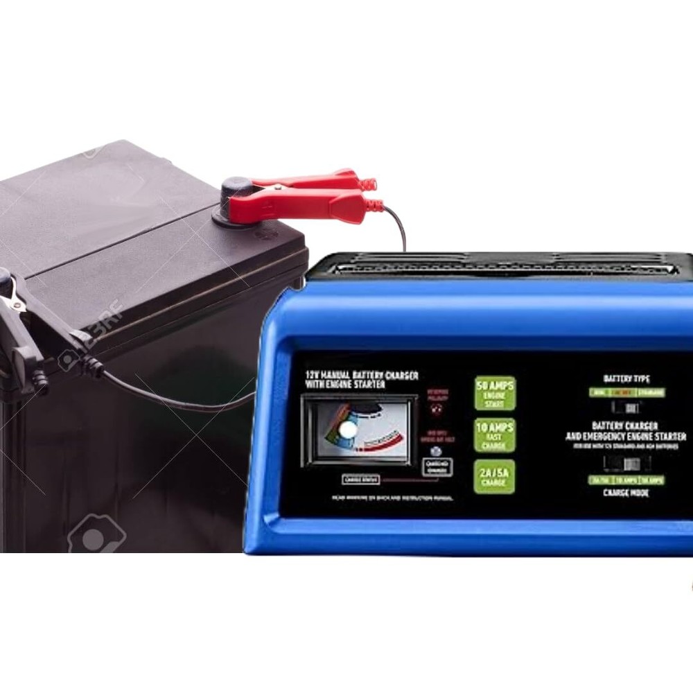 Fits CEN-TECH 2/10/50 Amp, 12V Manual Charger with Engine Start: The Ultimate B