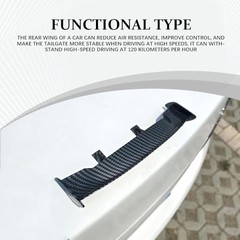 Universal Car Mini Spoiler Wing, 6.7 Inch Auto Rear Tail Wing, Mini Carbon
