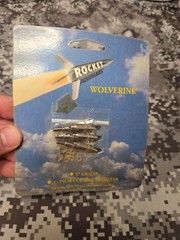 3 VINTAGE ROCKET AEROHEADS WOLVERINE 57 GRAIN 1.25″ CUTTING BROADHEADS 3 BLADE
