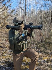 Airsoft 40mm Launcher, RB40, Airsoft Launcher, CO2, Green Gas, Taginn, Foam