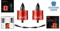 High-Visibility Crossbow Decocking Head Set – 2 Pack with Steel Tips, Univers…