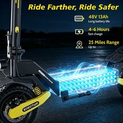 All Terrain Electric Scooter for Adults 1200W 30MPH Fast Off-Road E-Scooter UL