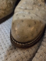 Frye Women’s Western Boots US 10B Beige Embossed Leather