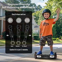 Commugo K3 Adults Off Road 6.5″ Hoverboard Bluetooth 220 lb Weight Limit UL2272