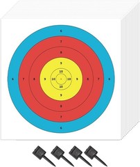 20pcs Archery Targets Paper Standard 40cm/60cm/80cm Bow and Arrow Targets Fac…