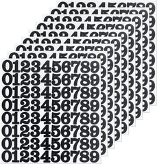 720 Numbers, 1 Inch Self Adhesive Vinyl 0-9 Number Decals Sticker for File,Paper