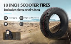 80/65-6 Tire & Inner Tube Electric Scooter 10 Inch Thick Pneumatic E-Bike Tyres