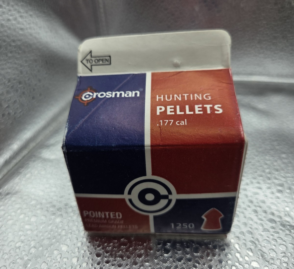 CROSMAN POINTED Field .177 Cal 4.5g Hunting Pellets 1250 -NEW