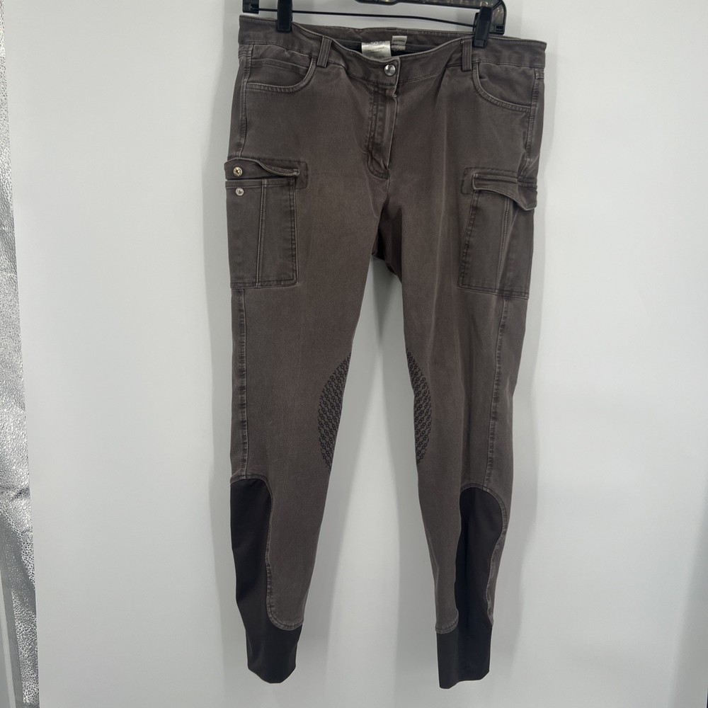 Dover Saddlery Brown Riding Pants Equestrian Size 30 Cargo Pockets