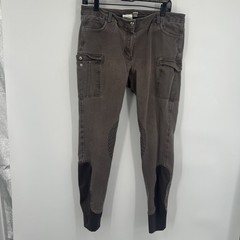 Dover Saddlery Brown Riding Pants Equestrian Size 30 Cargo Pockets