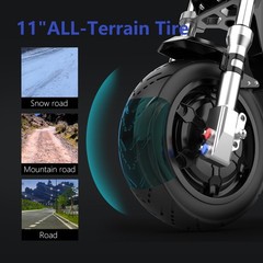Electric Scooter 6000W Dual Motors 60V 35Ah 50MPH Foldable E-Scooter NFC Unlock