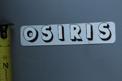 Osiris Skateboard Shoes Clear Black White 3D Z3C Vintage Skateboarding STICKER