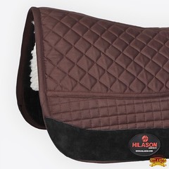 32 In x 36 In HILASON Western All Purpose Horse Saddle Pad Brown
