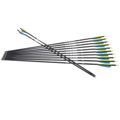 Mixed Carbon Arrow 30″ Archery Targeting Hunting Practice Arrows Power Shooting