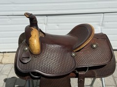SIMCO 15.5” Western Roper Saddle with Headstall and Breast Collar
