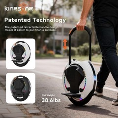 KINGSONG 16S PRO Electric Unicycle 50Mile Range 16in Tire Self-Balancing Scooter
