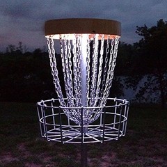2 LED Disc Golf Basket Light up glow mvp black hole pro innova portable practice