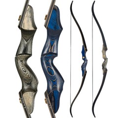 60″ Takedown Recurve Bow 25-50lbs Archery Hunting Bow Arrows Target Practice RH