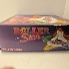 Vintage Roller Star Roller Derby Skates Size 9 White Leather Good Condition