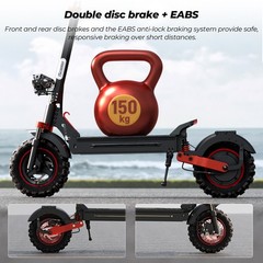 Electric Scooter Adults 1000W 11» Off Road E-scooter 28MPH Fast Speed 48V 15Ah