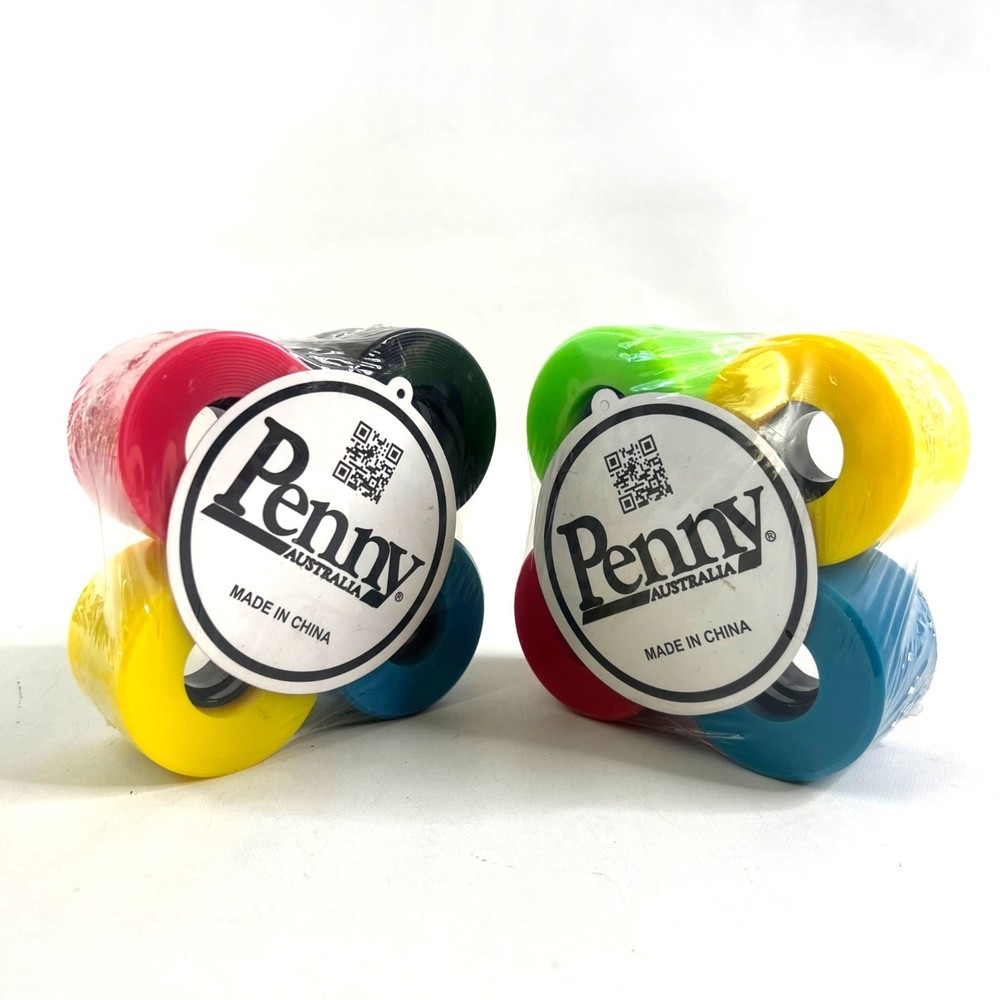 Rainbow Penny Board Skateboard Wheels 2 Packs Of 4 Multi-Color New Sealed Penny