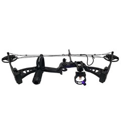 SAS Scorpii 30-55 Lb 19-29″ Compound Bow Package with Bow Stabilizer, Bow Sight