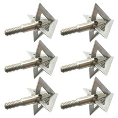 12Pcs Archery Broadheads 100 Grain 4 Blade Crossbow Compound Bow Hunting Tips